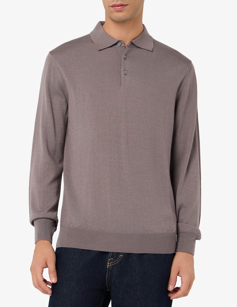 Rinascente Collection Wool-silk polo shirt - picture 1 Rinascente Collection Wool-silk polo shirt - picture 1