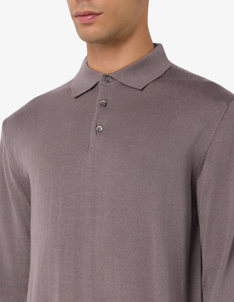 Rinascente Collection Wool-silk polo shirt - picture 4 Rinascente Collection Wool-silk polo shirt - picture 4