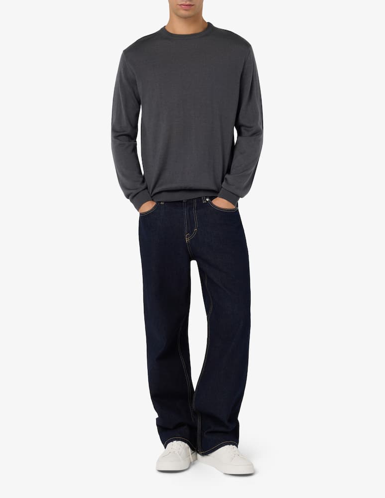 Rinascente Collection Maglia girocollo in lana seta e cashmere - immagine 2