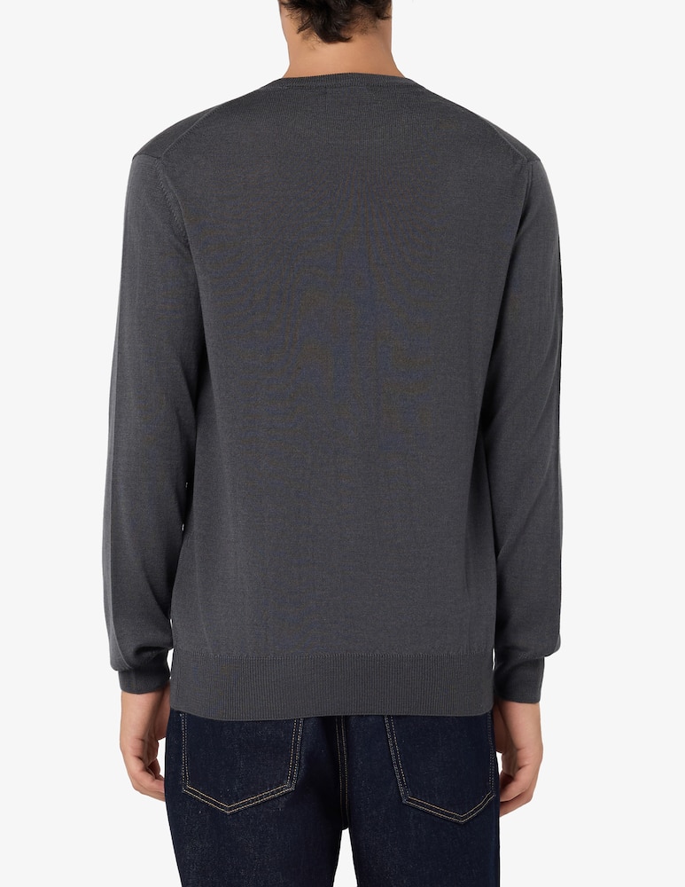 Rinascente Collection Maglia girocollo in lana seta e cashmere - immagine 3