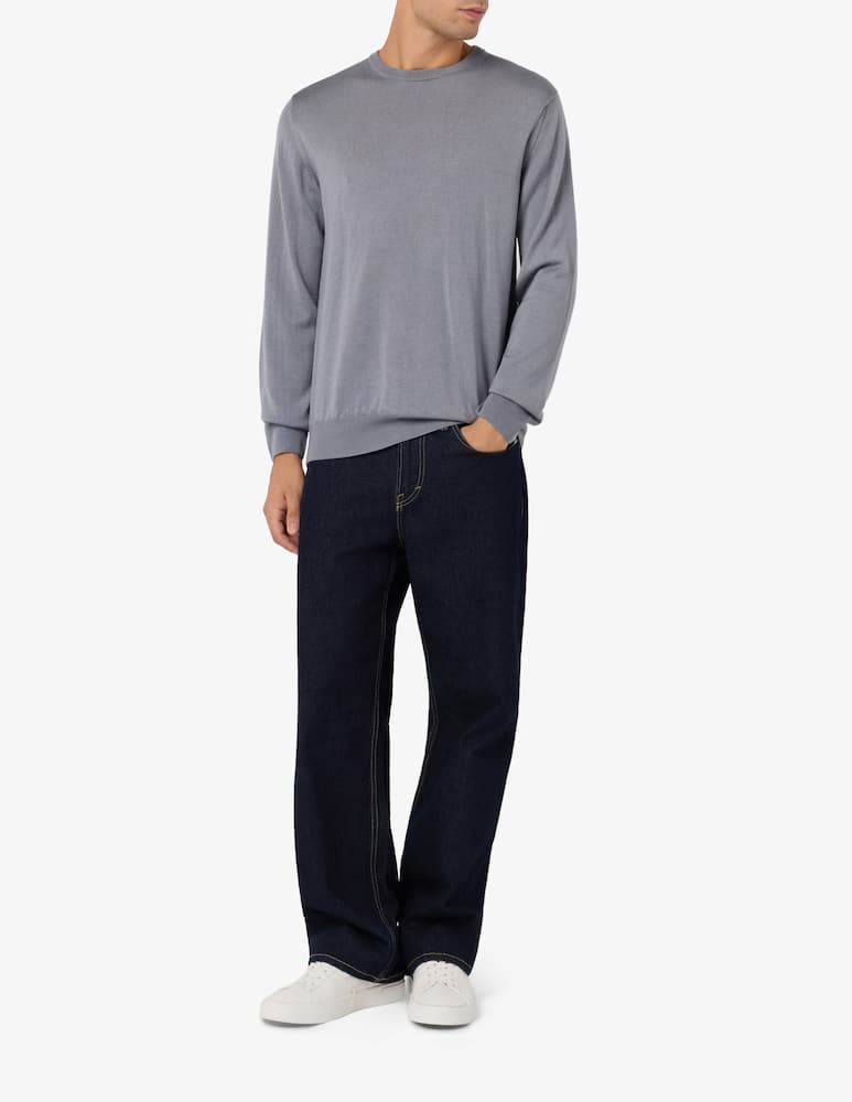 Rinascente Collection Maglia girocollo in lana seta e cashmere - immagine 2