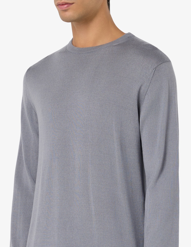 Rinascente Collection Maglia girocollo in lana seta e cashmere - immagine 4