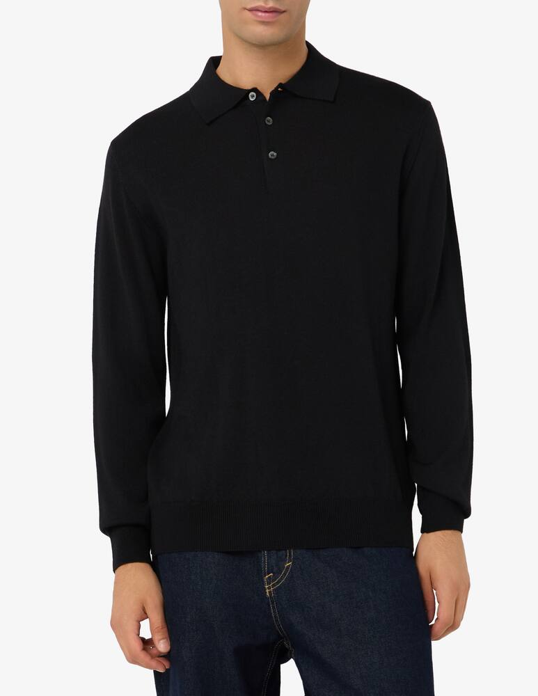 rinascente Rinascente Collection Polo maniche lunghe in lana seta e cashmere