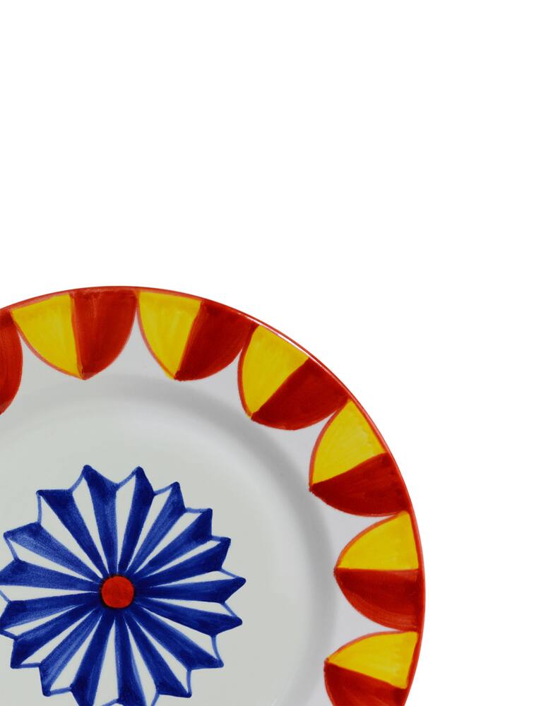 rinascente Duca di Camastra Piatto Piano Artigianale - Multicolor