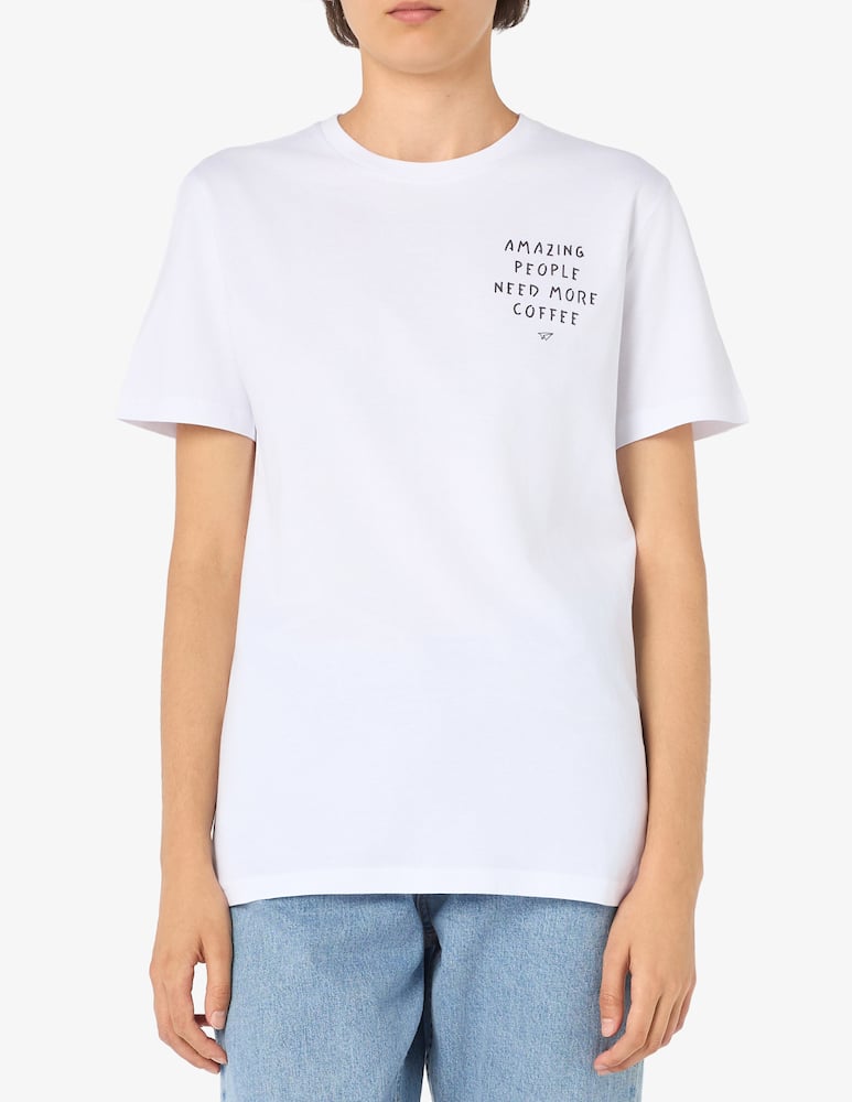 rinascente Linea Daria T-shirt amazing people need coffee