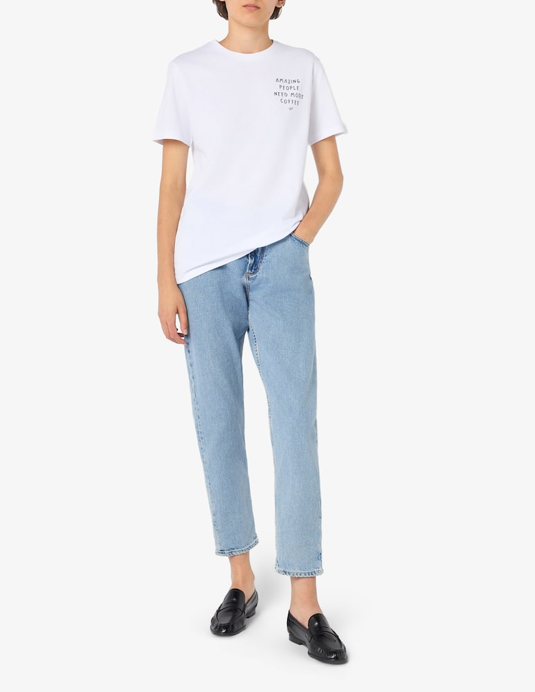 rinascente Linea Daria T-shirt amazing people need coffee