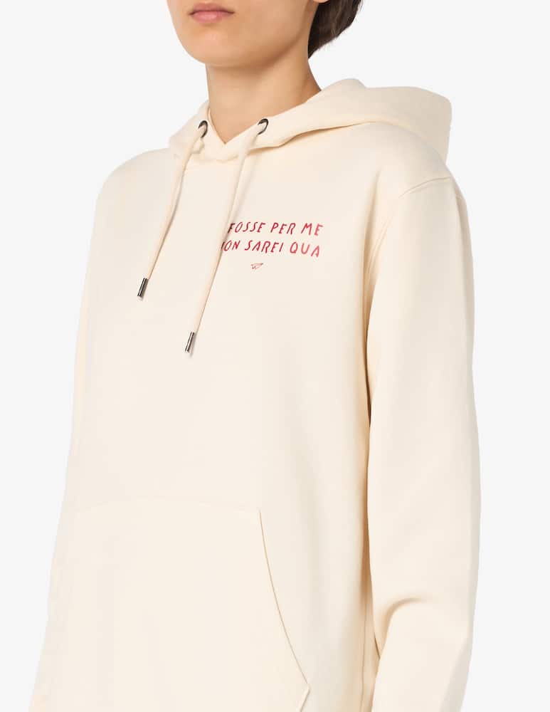 Linea Daria Hoodie with slogan print - picture 4 Linea Daria Hoodie with slogan print - picture 4