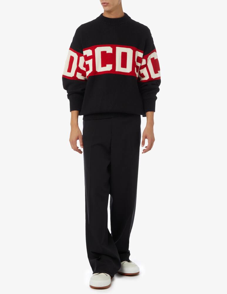 rinascente GCDS Band logo knit jumper