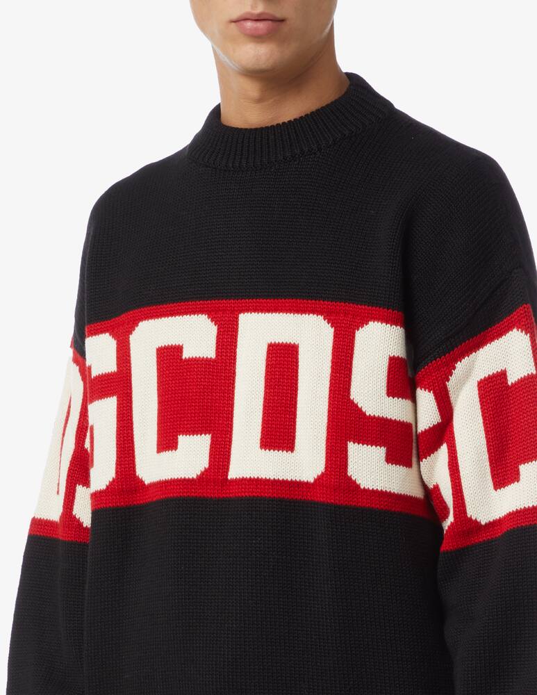 rinascente GCDS Band logo knit jumper