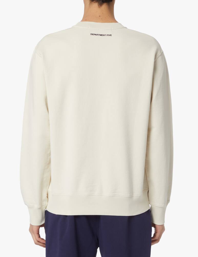 rinascente Department 5 Felpa girocollo in cotone - bianco