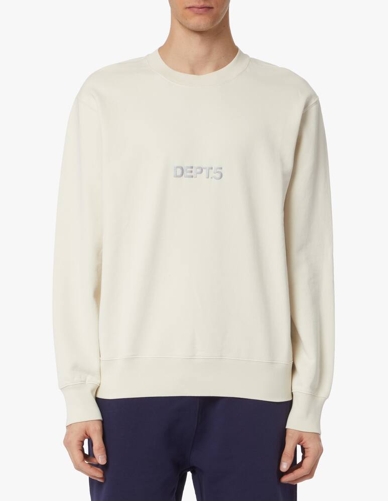 rinascente Department 5 Felpa girocollo in cotone - bianco