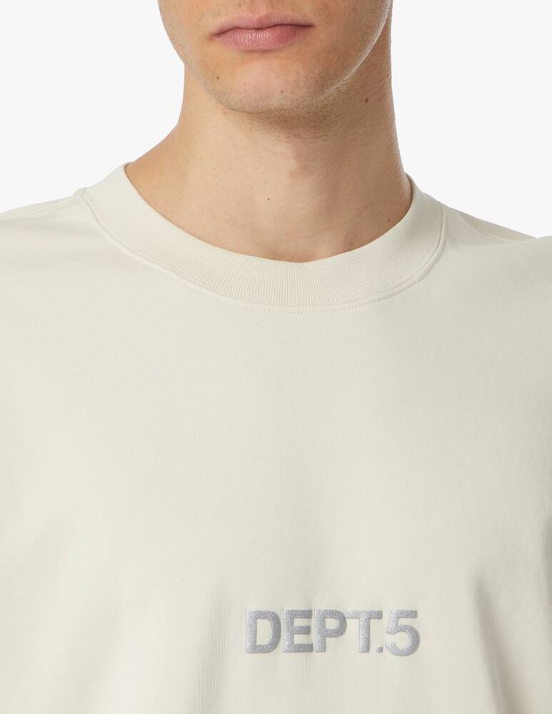 rinascente Department 5 Felpa girocollo in cotone - bianco