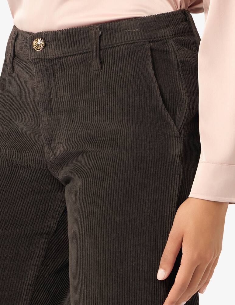 rinascente Elizabeth Ascot Wide-leg corduroy trousers Tam
