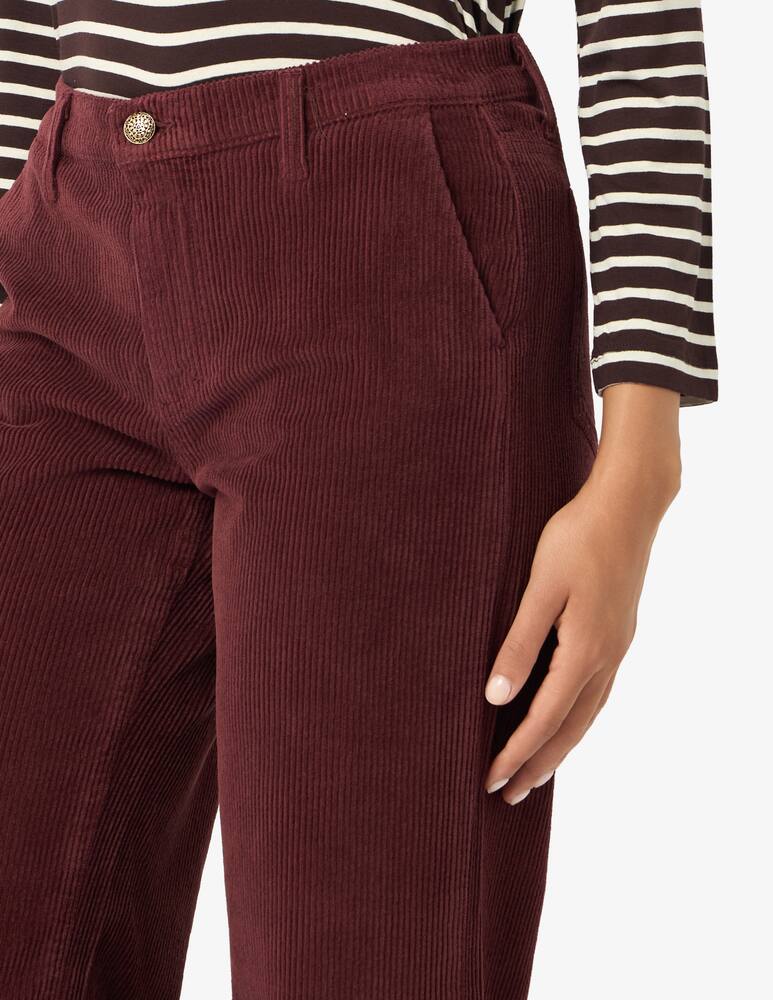 rinascente Elizabeth Ascot Wide-leg corduroy trousers Tam