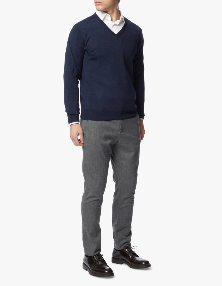 rinascente Pure Cashmere Maglione scollo a v in lana seta e cashmere