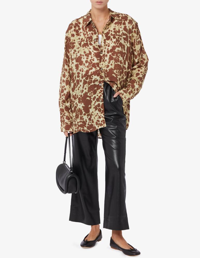 rinascente Nanushka Pantaloni in simil pelle elastico vita