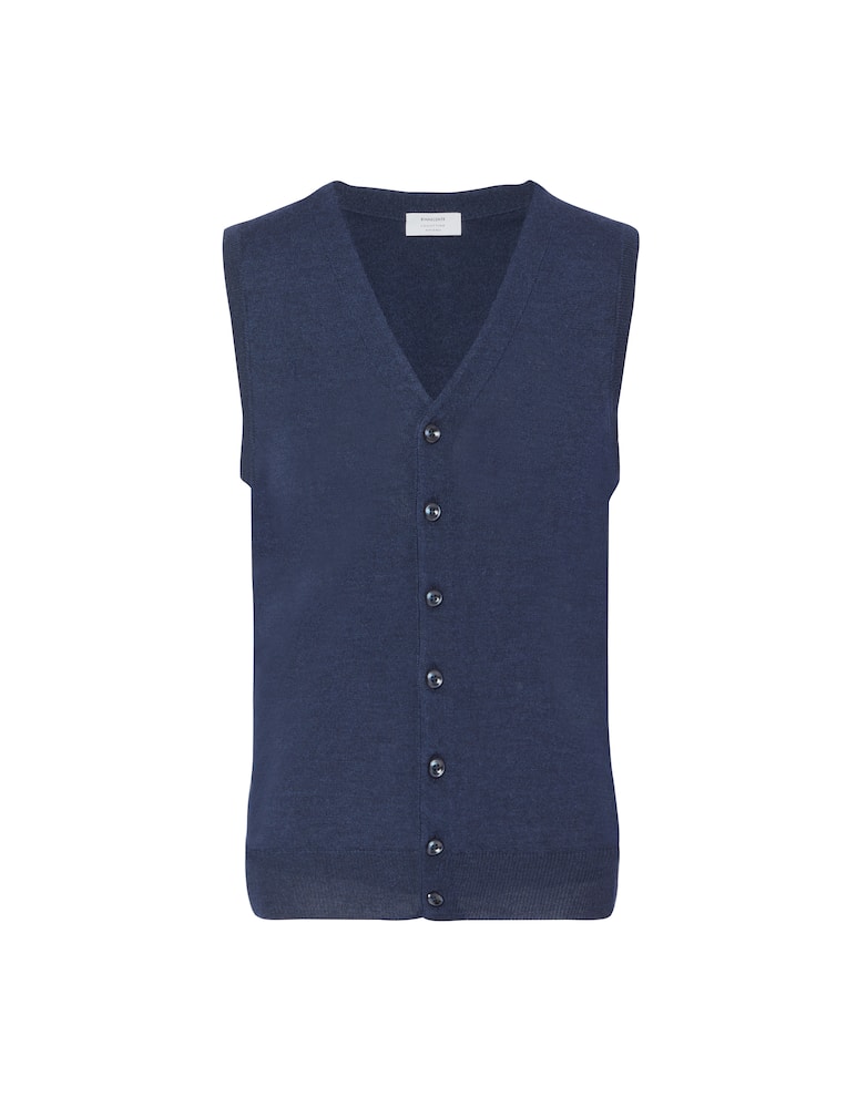 Pure Cashmere Gilet in wool silk and cashmere - picture 1
