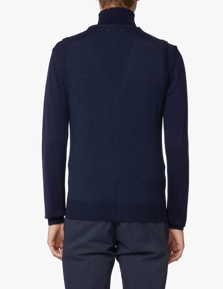 Pure Cashmere Gilet in wool silk and cashmere - picture 3