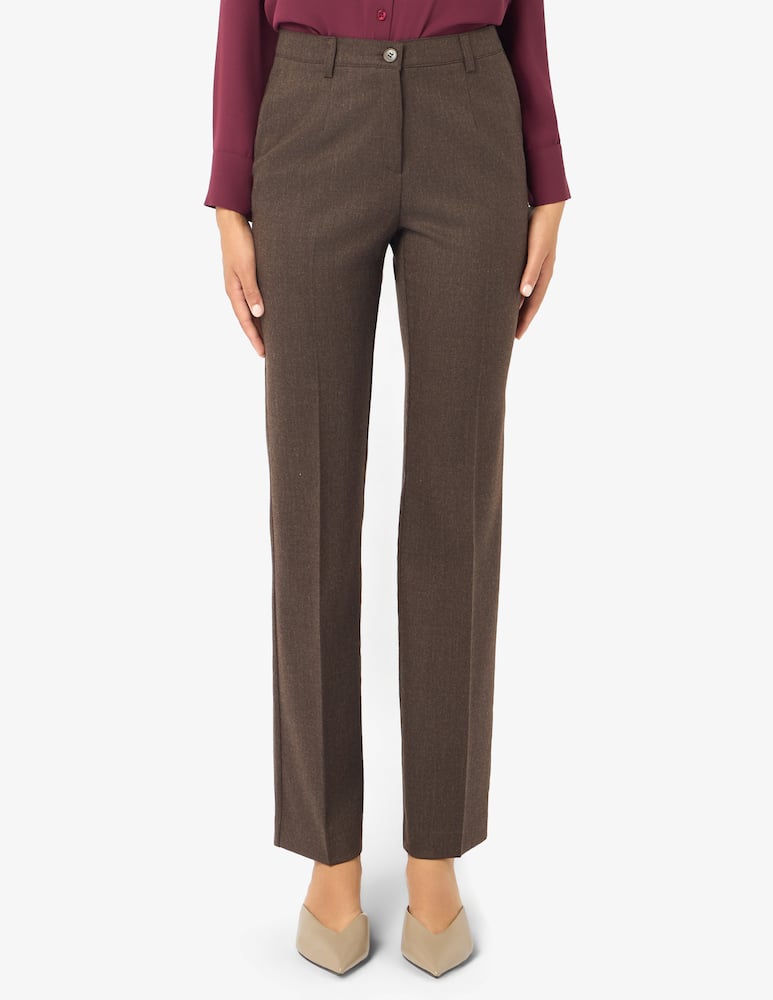 Elizabeth Ascot Straight-leg flannel trousers - picture 1 Elizabeth Ascot Straight-leg flannel trousers - picture 1