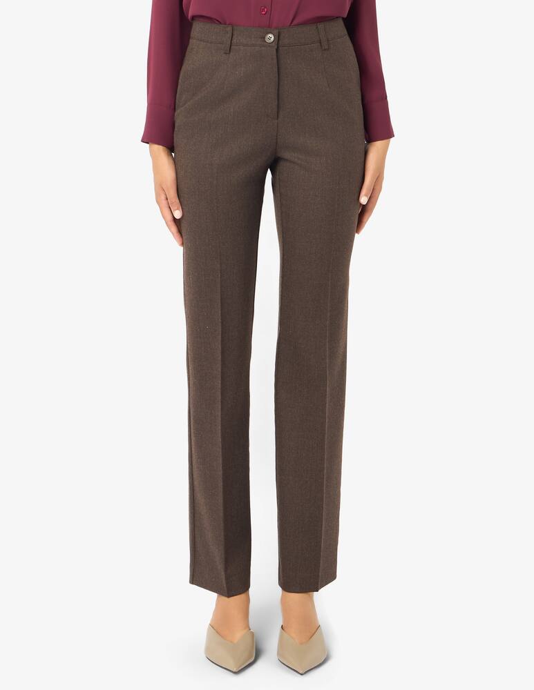 rinascente Elizabeth Ascot Straight-leg flannel trousers