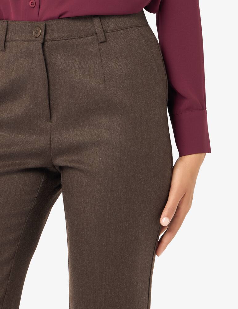 rinascente Elizabeth Ascot Straight-leg flannel trousers