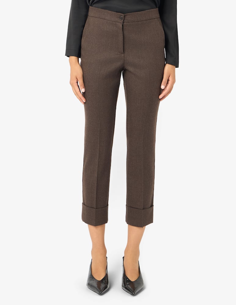 rinascente Elizabeth Ascot Cropped flannel trousers