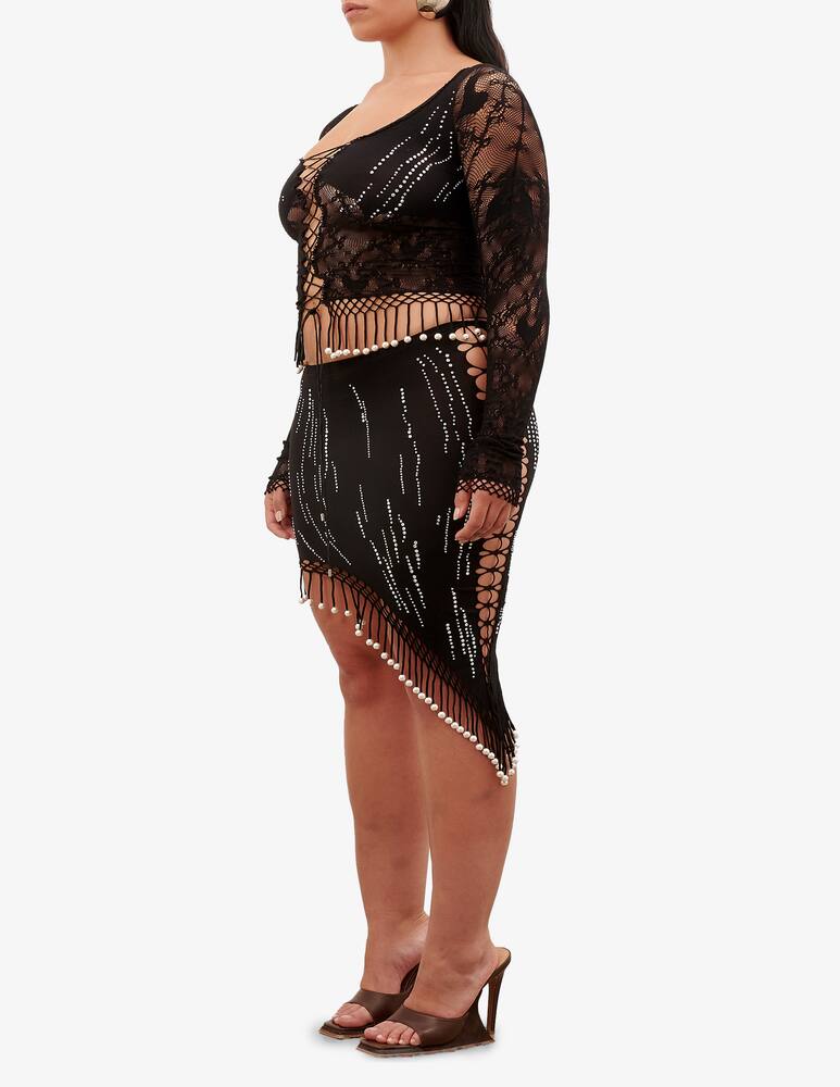 rinascente Poster Girl Gonna Arista con frange asimmetriche