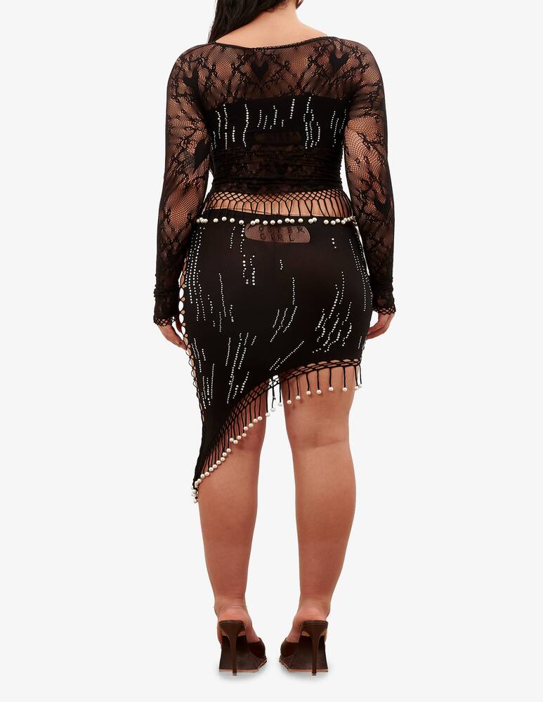 rinascente Poster Girl Gonna Arista con frange asimmetriche