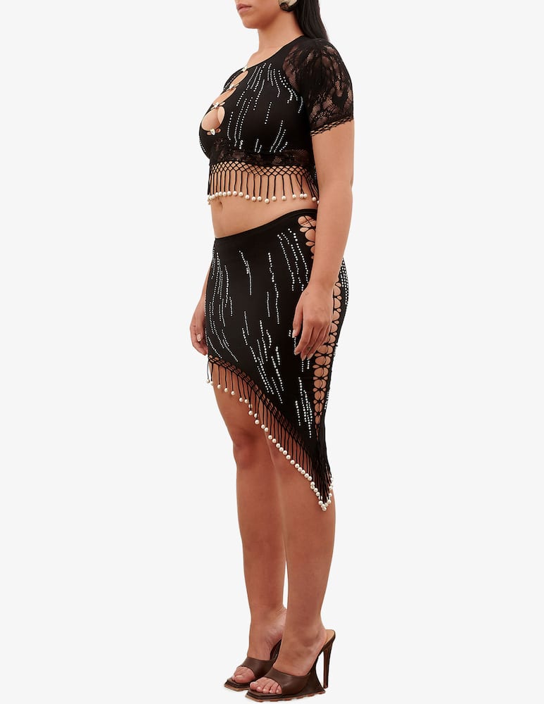 rinascente Poster Girl Top riccio con frange