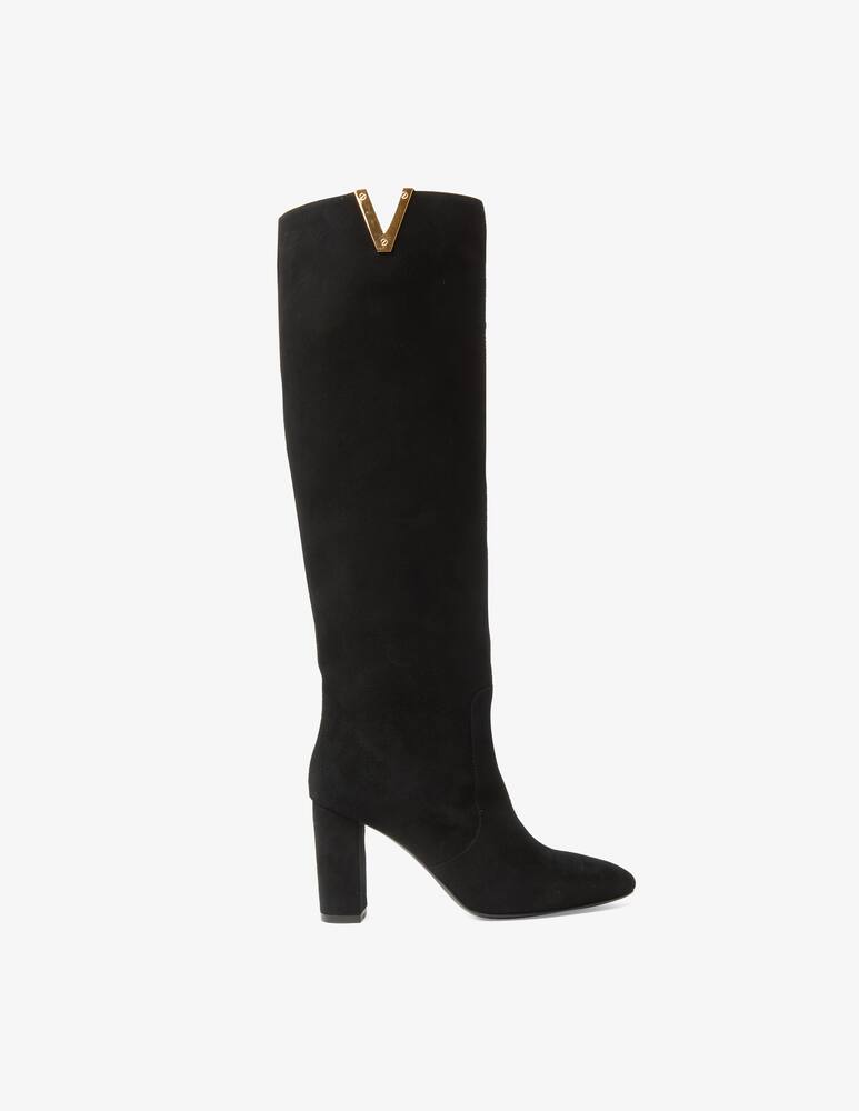 VIA ROMA 15 Suede heeled boots - picture 1 VIA ROMA 15 Suede heeled boots - picture 1