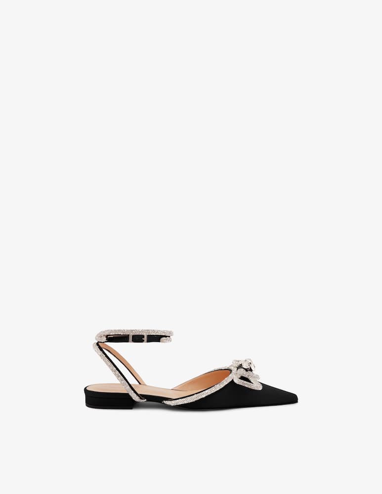 Mach & Mach Double bow flat slingback - picture 1 Mach & Mach Double bow flat slingback - picture 1