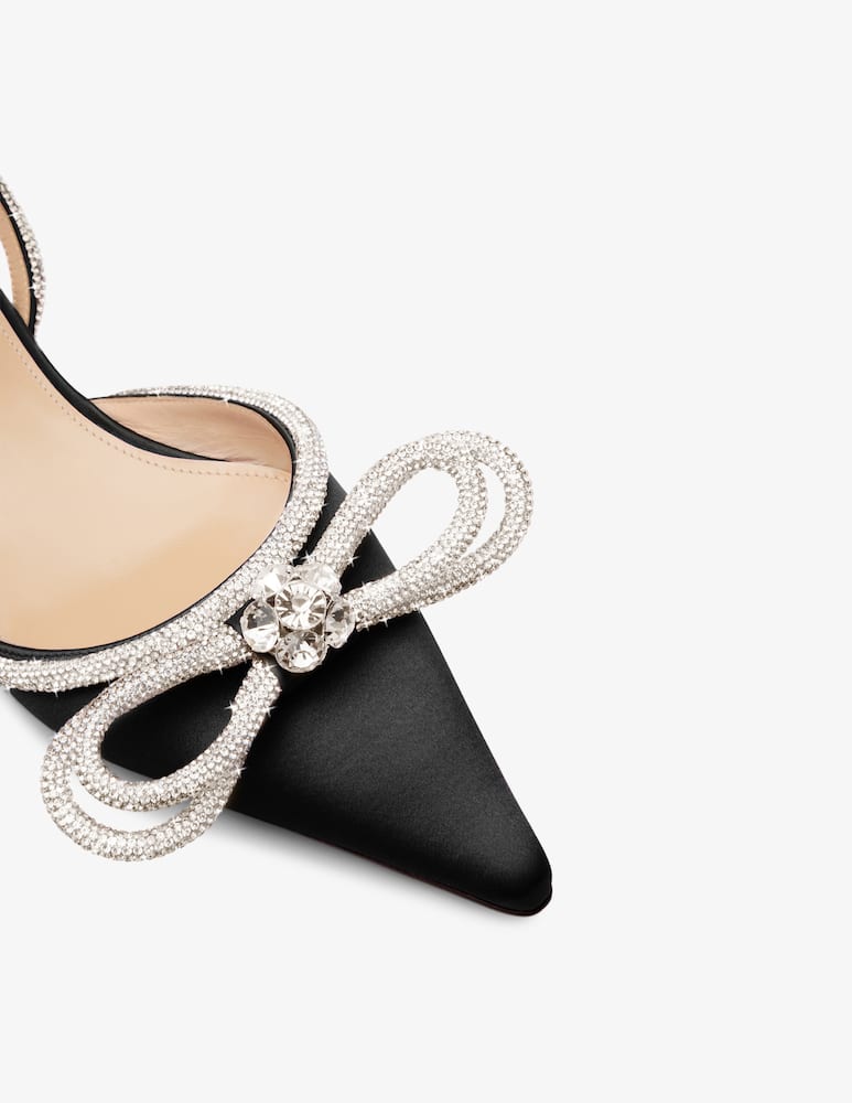 Mach & Mach Double bow flat slingback - picture 3 Mach & Mach Double bow flat slingback - picture 3