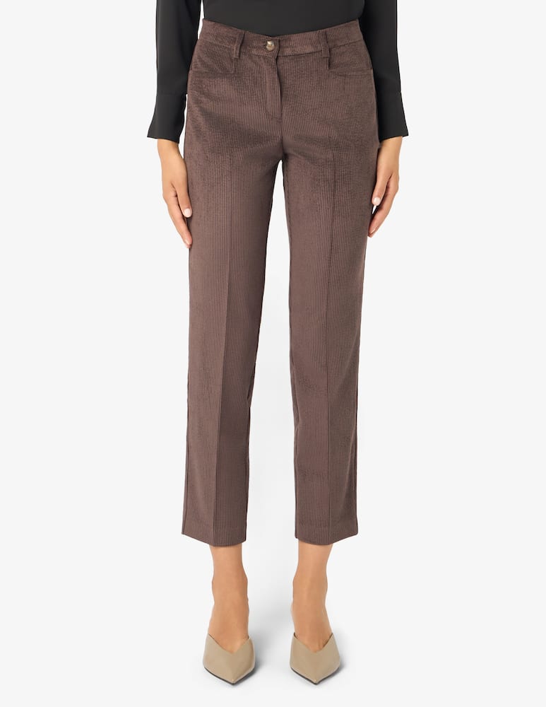 rinascente Elizabeth Ascot Pantaloni in costa di velluto