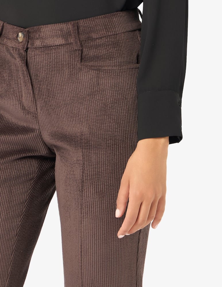 rinascente Elizabeth Ascot Pantaloni in costa di velluto