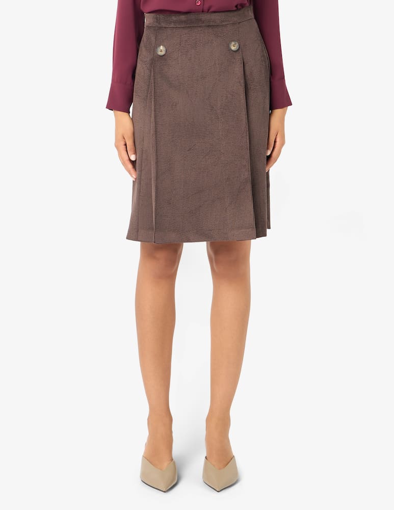 rinascente Elizabeth Ascot Gonna in costa di velluto