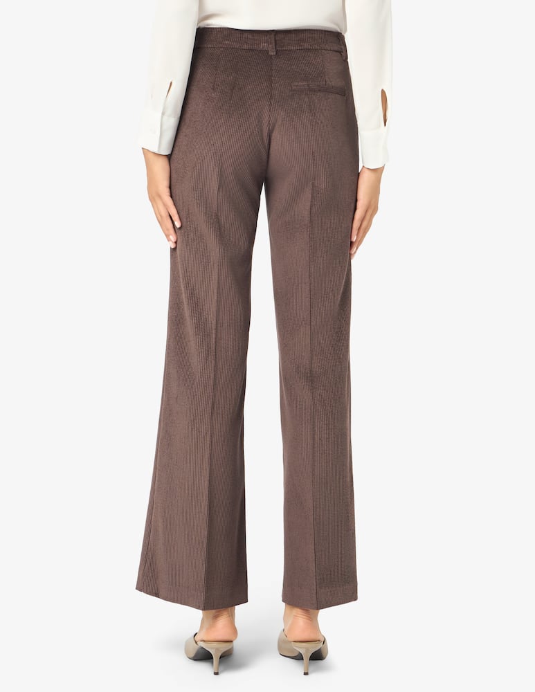 rinascente Elizabeth Ascot Pantaloni flare in costa di velluto