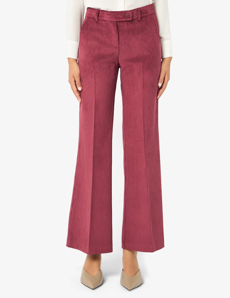 rinascente Elizabeth Ascot Flared corduroy trousers