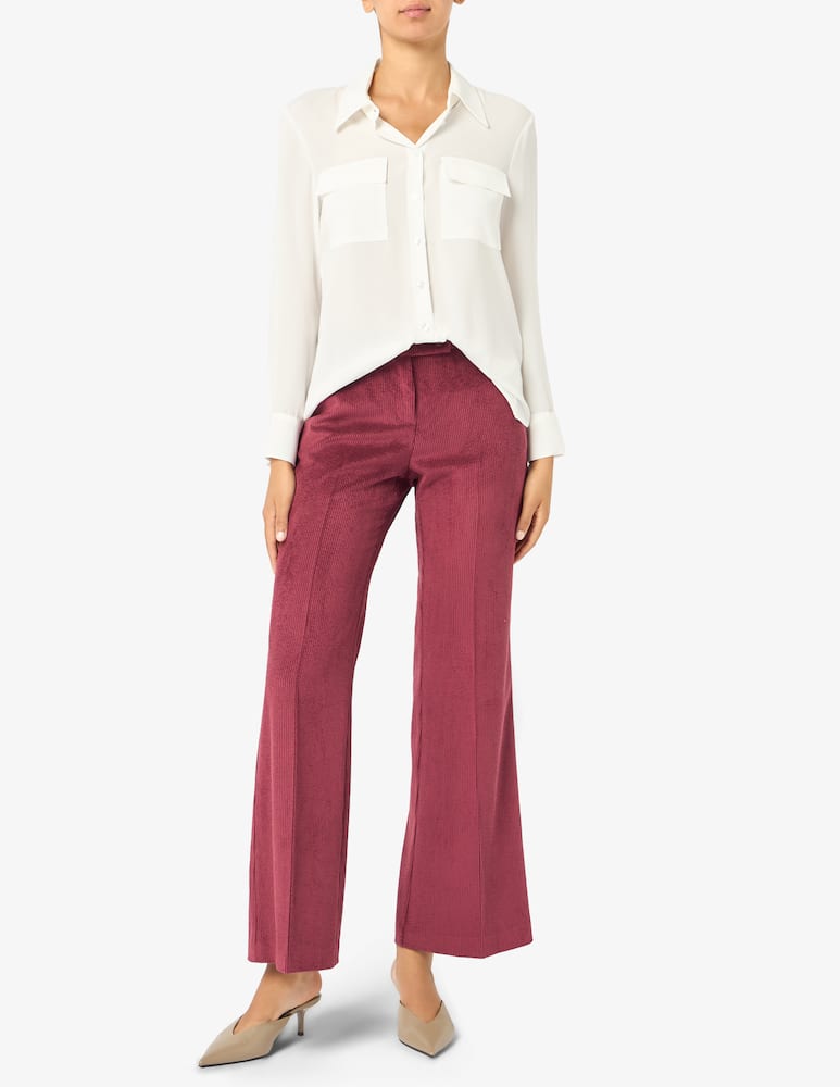 rinascente Elizabeth Ascot Flared corduroy trousers