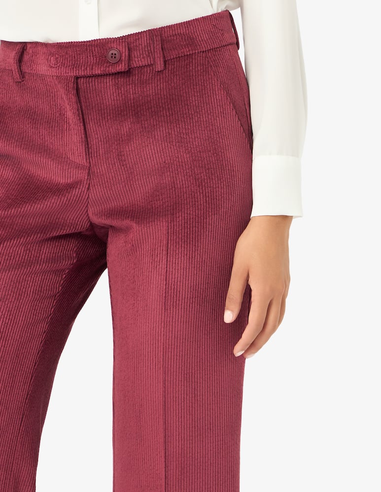 rinascente Elizabeth Ascot Flared corduroy trousers