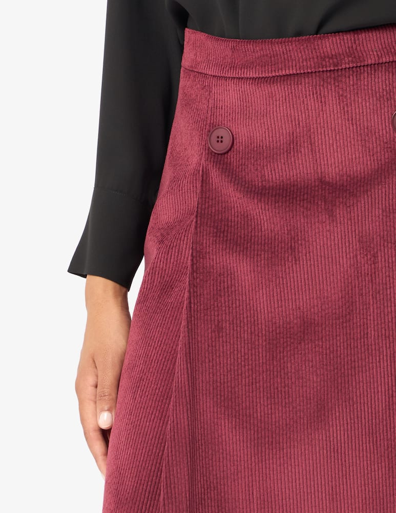 rinascente Elizabeth Ascot Gonna in costa di velluto