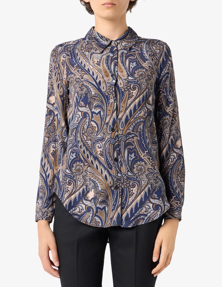rinascente Elizabeth Ascot Camicia paisley in viscosa