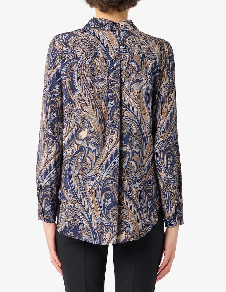 rinascente Elizabeth Ascot Camicia paisley in viscosa