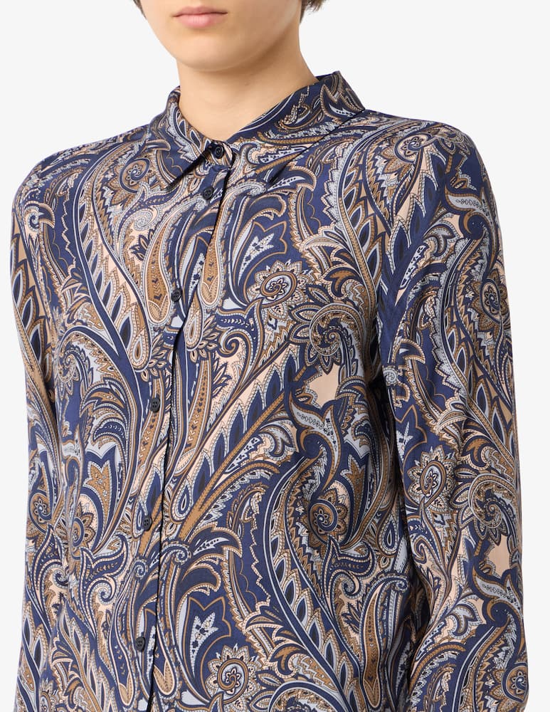 rinascente Elizabeth Ascot Camicia paisley in viscosa