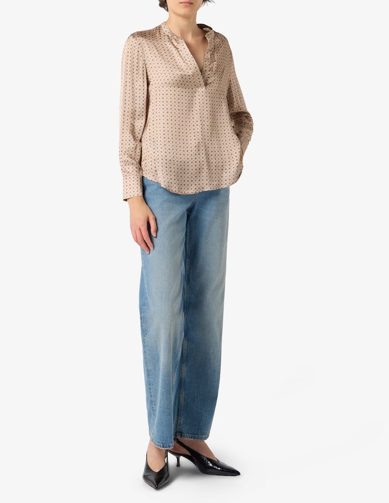rinascente Elizabeth Ascot Camicia in viscosa stampata