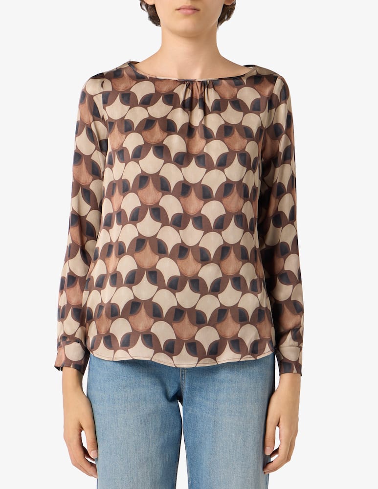 rinascente Elizabeth Ascot Blusa fantasia geometrica