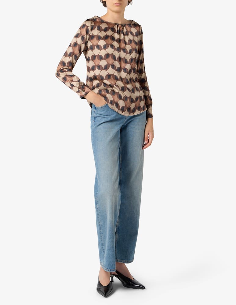 rinascente Elizabeth Ascot Blusa fantasia geometrica