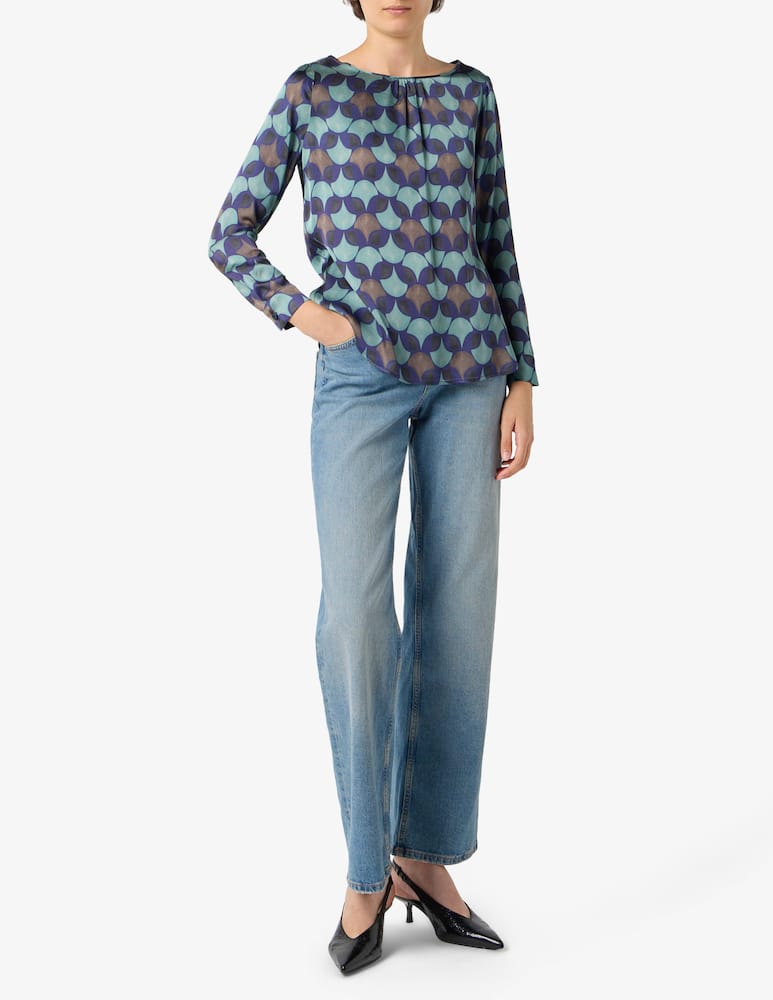 rinascente Elizabeth Ascot Blusa fantasia geometrica
