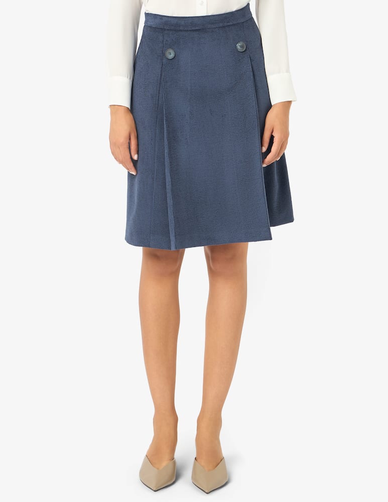 rinascente Elizabeth Ascot Gonna in costa di velluto