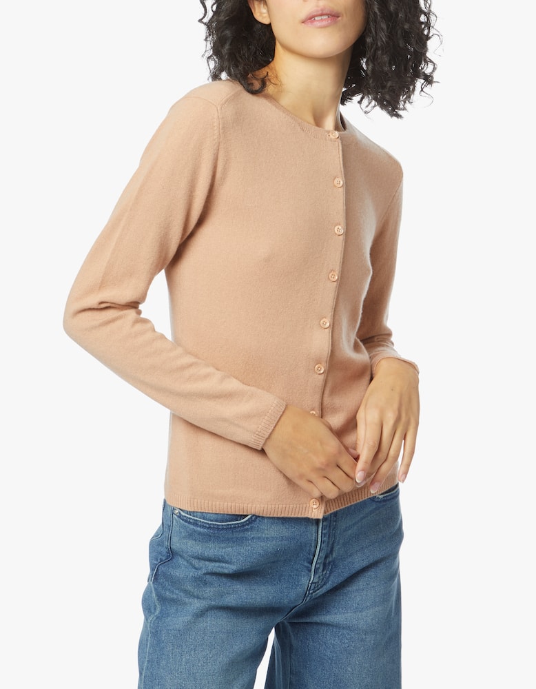 rinascente Pure Cashmere Maglia coreana con bottoni manica lunga in cashmere