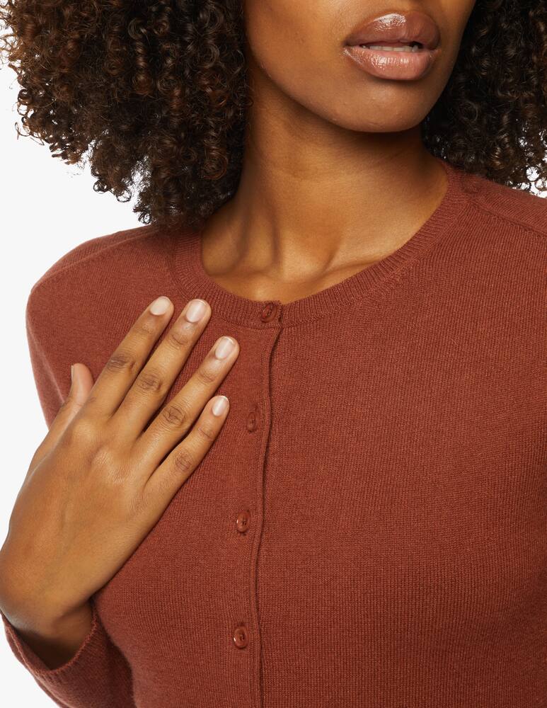 rinascente Pure Cashmere Maglia coreana con bottoni manica lunga in cashmere